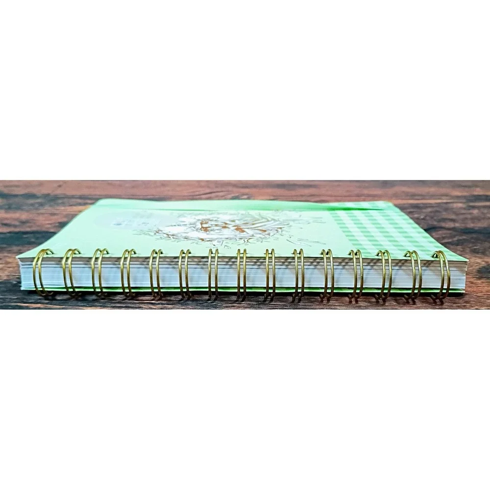 Wicked x Yoobi Katie Kime Spiral‎ Journal Mint Green Gingham Sticker Sheet 6x8